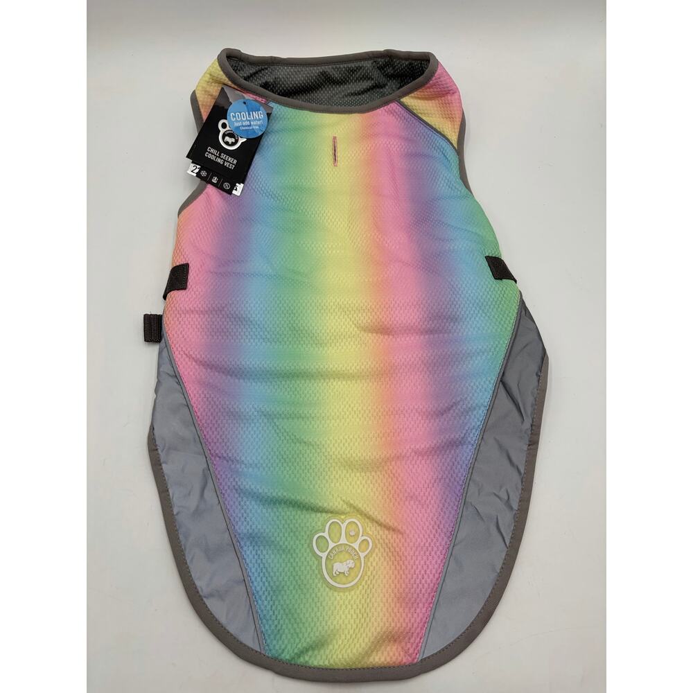 NWT Canada Pooch Rainbow Dog Cooling Vest 22” - Picture 2 of 6
